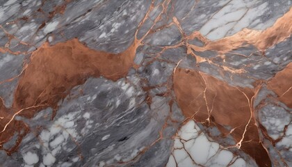 Dark grey and copper marble texture 