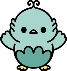 cute baby bird cartoon
