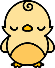 cute baby bird cartoon © lineartestpilot