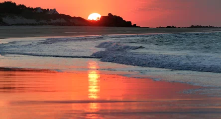 Deurstickers mer coucher soleil © charles