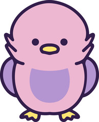 Obraz premium cute baby bird cartoon