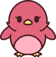 cute baby bird cartoon