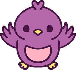 cute baby bird cartoon