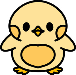 Naklejka premium cute baby bird cartoon