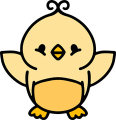 cute baby bird cartoon