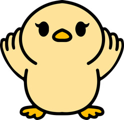 cute baby bird cartoon