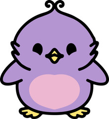 cute baby bird cartoon © lineartestpilot