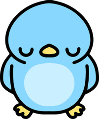 cartoon cute easter chick