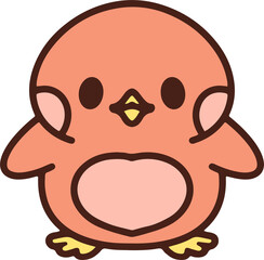 cartoon cute easter chick