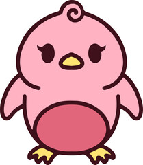 cute colorful chick