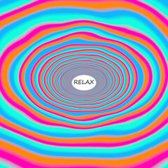 Multi layers color texture 3D layers in gradient vector. Carving art. Cover layout material design template. Abstract realistic decoration textured with cardboard wavy spiral layers with Relax font