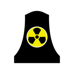 Fototapeta premium radiation hazard symbol