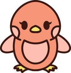 colorful easter chick