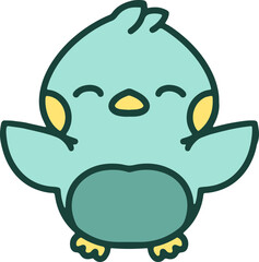 Obraz premium colorful easter chick