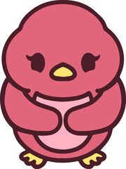 colorful easter chick