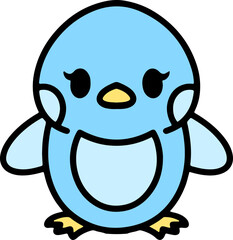 cute cartoon easter chick