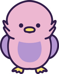Naklejka premium cute cartoon easter chick