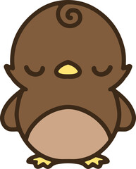 cute cartoon easter chick