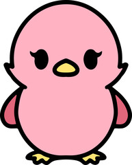 cute cartoon easter chick