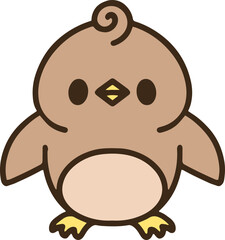 cute cartoon easter chick