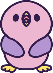 cute cartoon easter chick