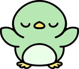 cute cartoon easter chick