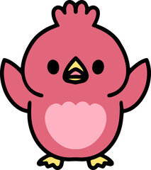 cute cartoon easter chick