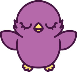 Fototapeta premium cute baby bird