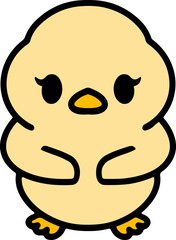 Fototapeta premium colorful easter chick