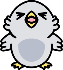 colorful easter chick