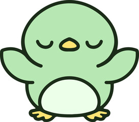 colorful easter chick