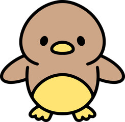 colorful easter chick