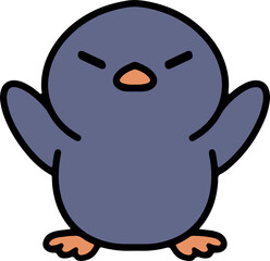 cute christmas penguin