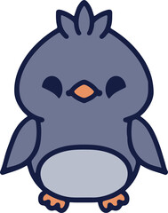 cute christmas penguin