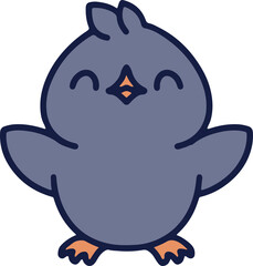 Fototapeta premium cute christmas penguin