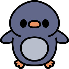 Obraz premium little penguin cartoon