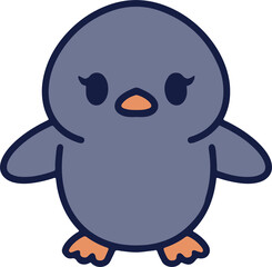 cute christmas penguin