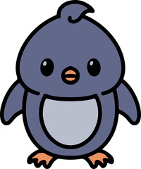 cute christmas penguin