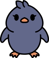 cute christmas penguin