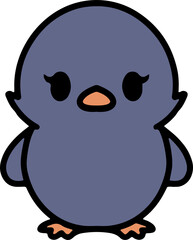 cute christmas penguin