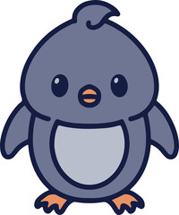 cute christmas penguin