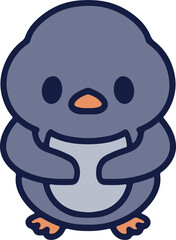 cute christmas penguin