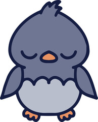 cute christmas penguin