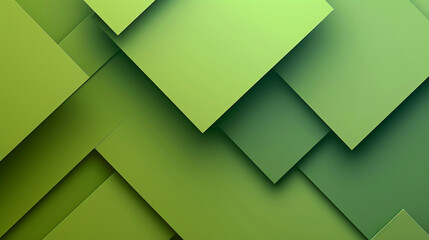 Fototapeta premium Android green color square shape background presentation design. PowerPoint and Business background. 