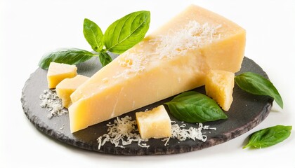 parmesan cheese on white