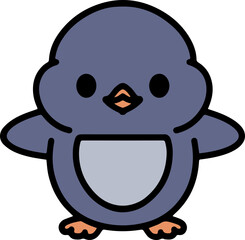 cute baby penguin cartoon