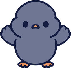 cute baby penguin cartoon