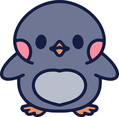 cute cartoon penguin