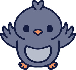 cute baby penguin cartoon