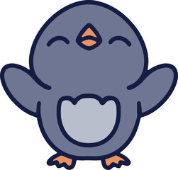 cute baby penguin cartoon